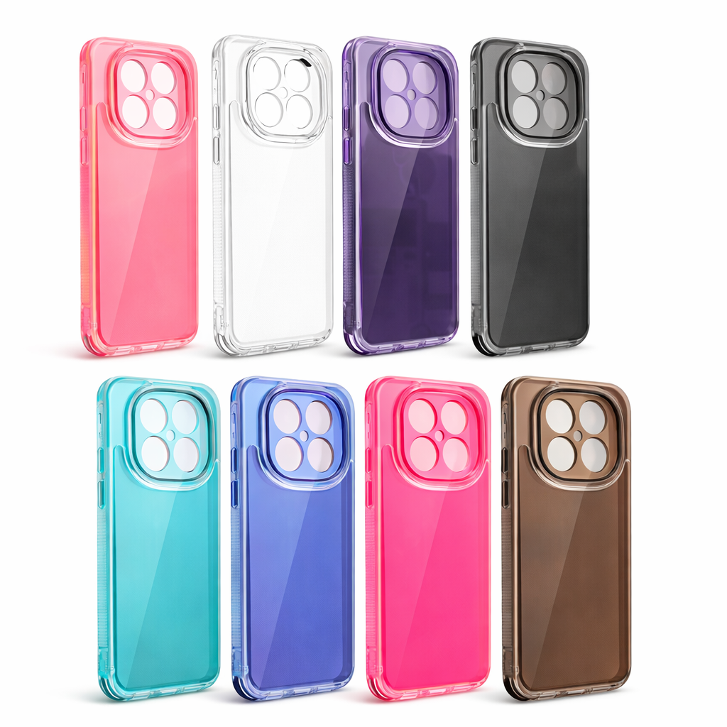 Capinha Transparente Anti-Impacto TPU + PC para Redmi Note 15 / 15 Pro / 15 Pro Plus