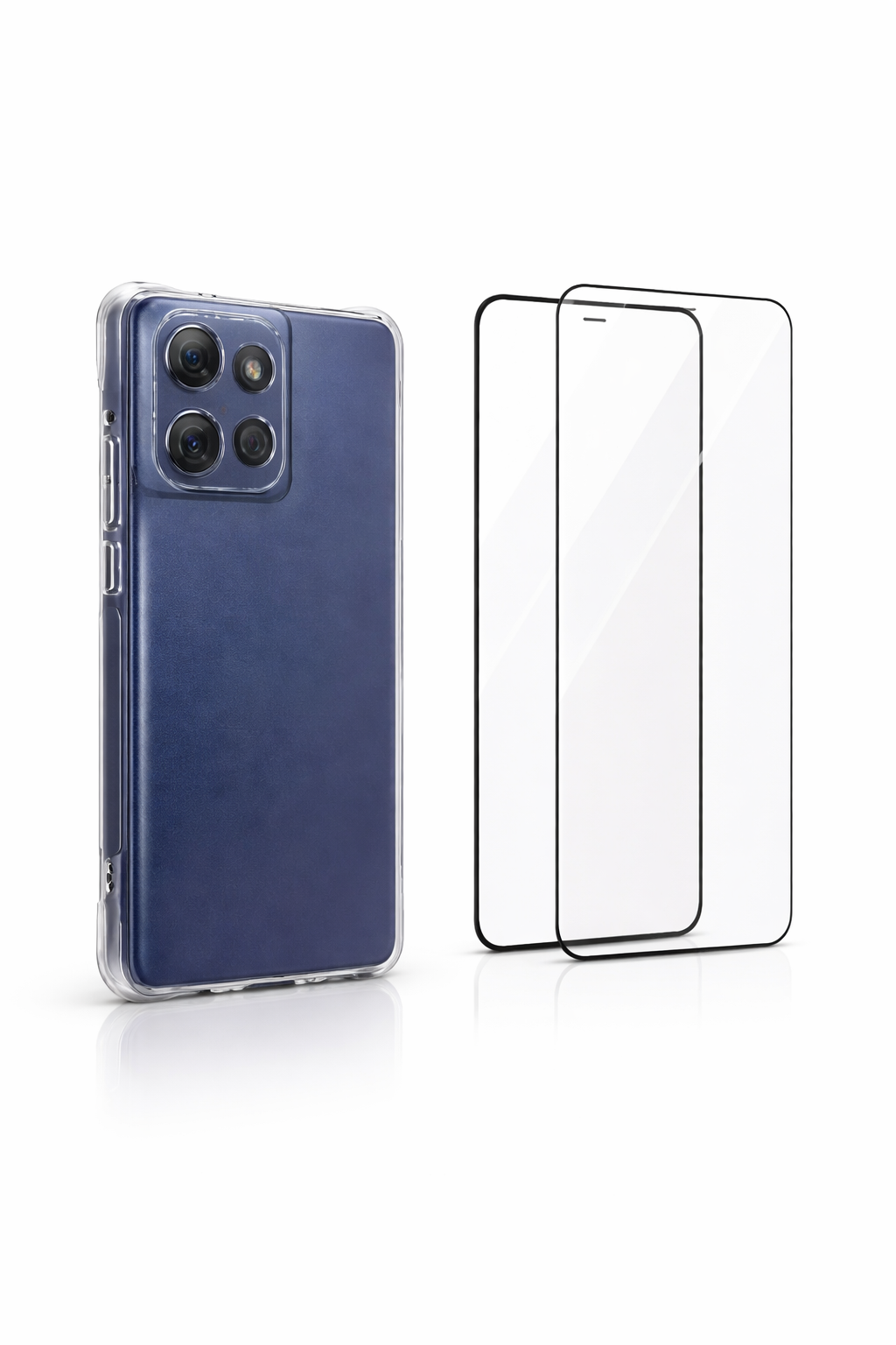 Kit Capa Anti-Impacto + 2 Películas 3D Vidro Temperado para Motorola Moto Edge 60 Fusion – Proteção Completa